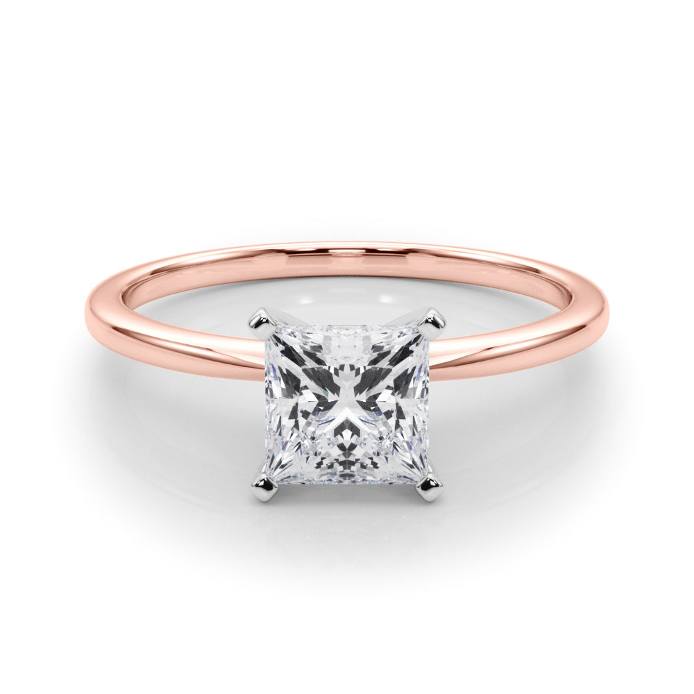 Angelica Princess Solitaire Engagement Ring-VIRABYANI